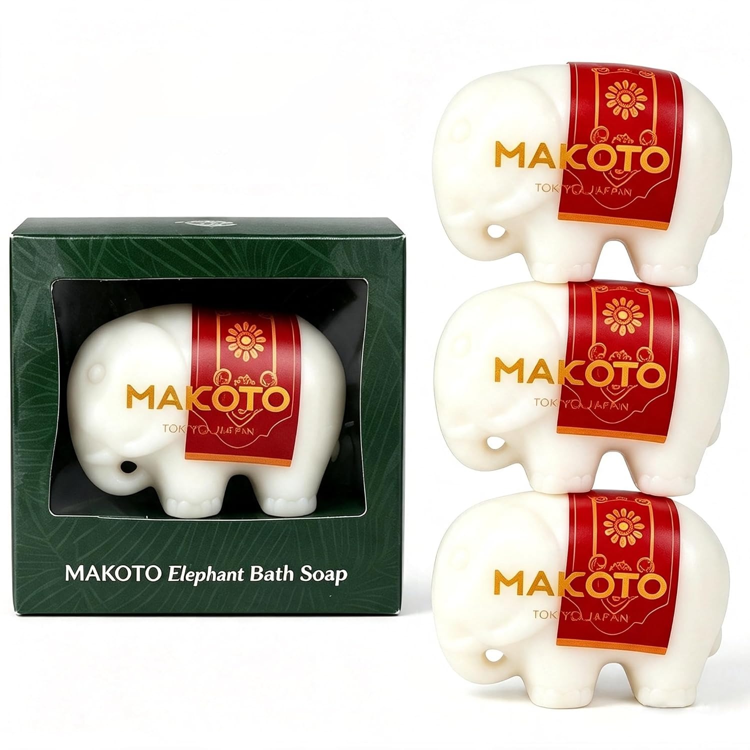MAKOTO Bath Bar Soap,Body Wash Soap Bulk,Smooth Skin Good Soap,Natural oli Moisturizing Soap, 3.17 oz / 90g