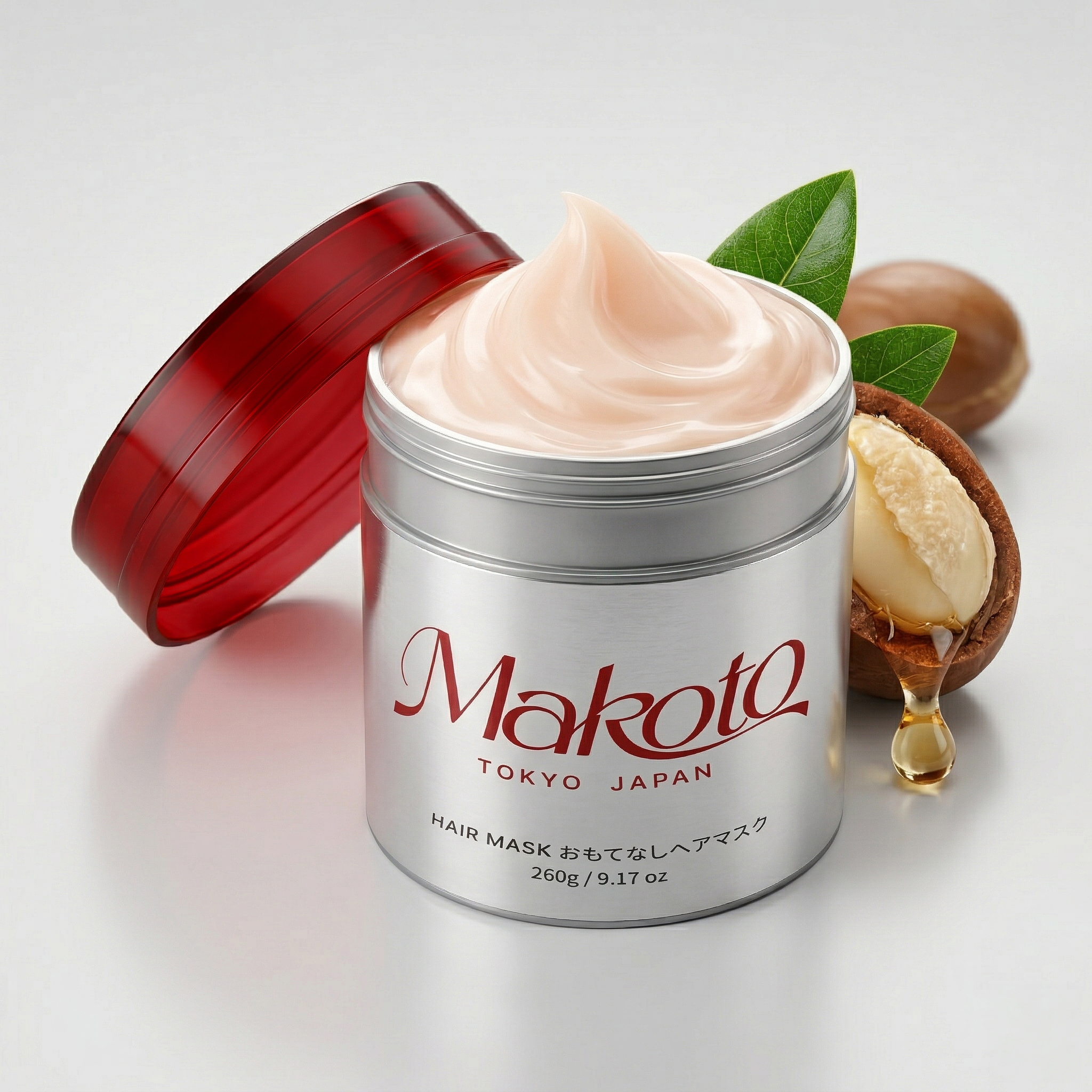 Makoto Moroccan Oil Hair Mask for Damaged Hair - Deep Conditioning Keratin Treatment with Argan Oil(9.17oz)