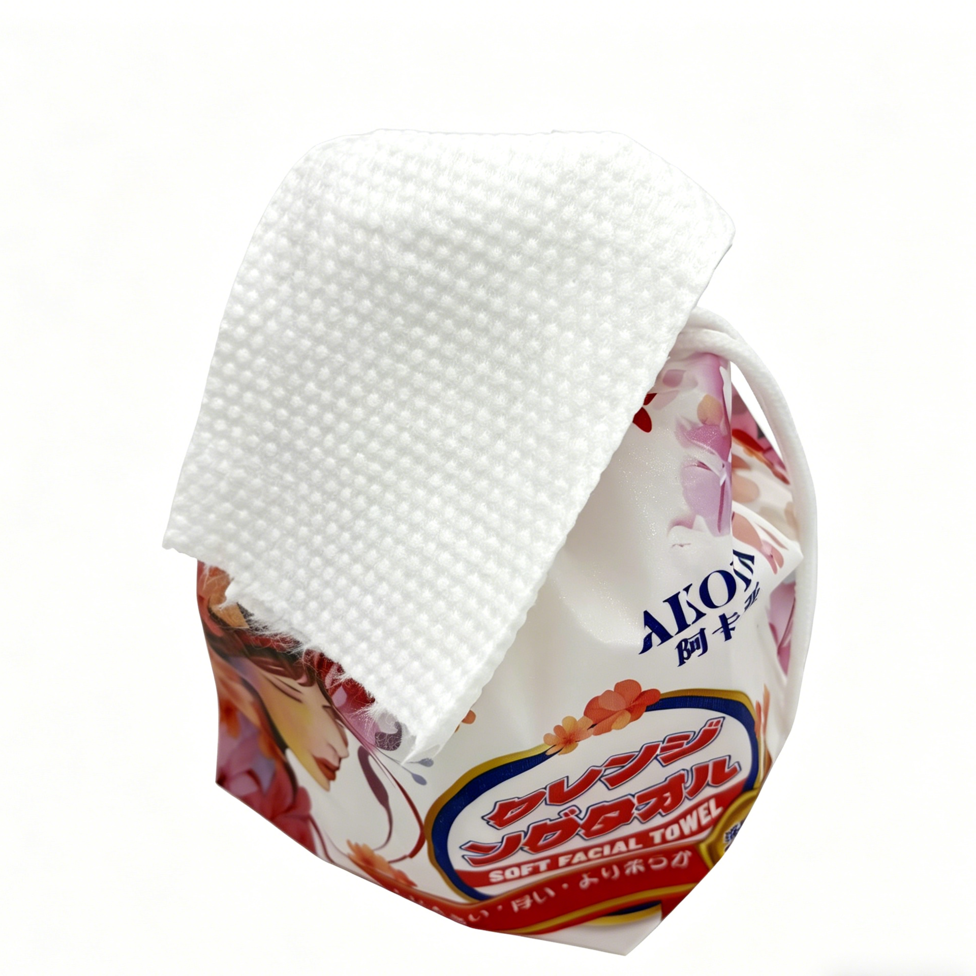 Akoya Disposable Soft Facial Towels, 270g: Ultra-Gentle, Thick, Rapid-Dry, Ideal for Sensitive Skin