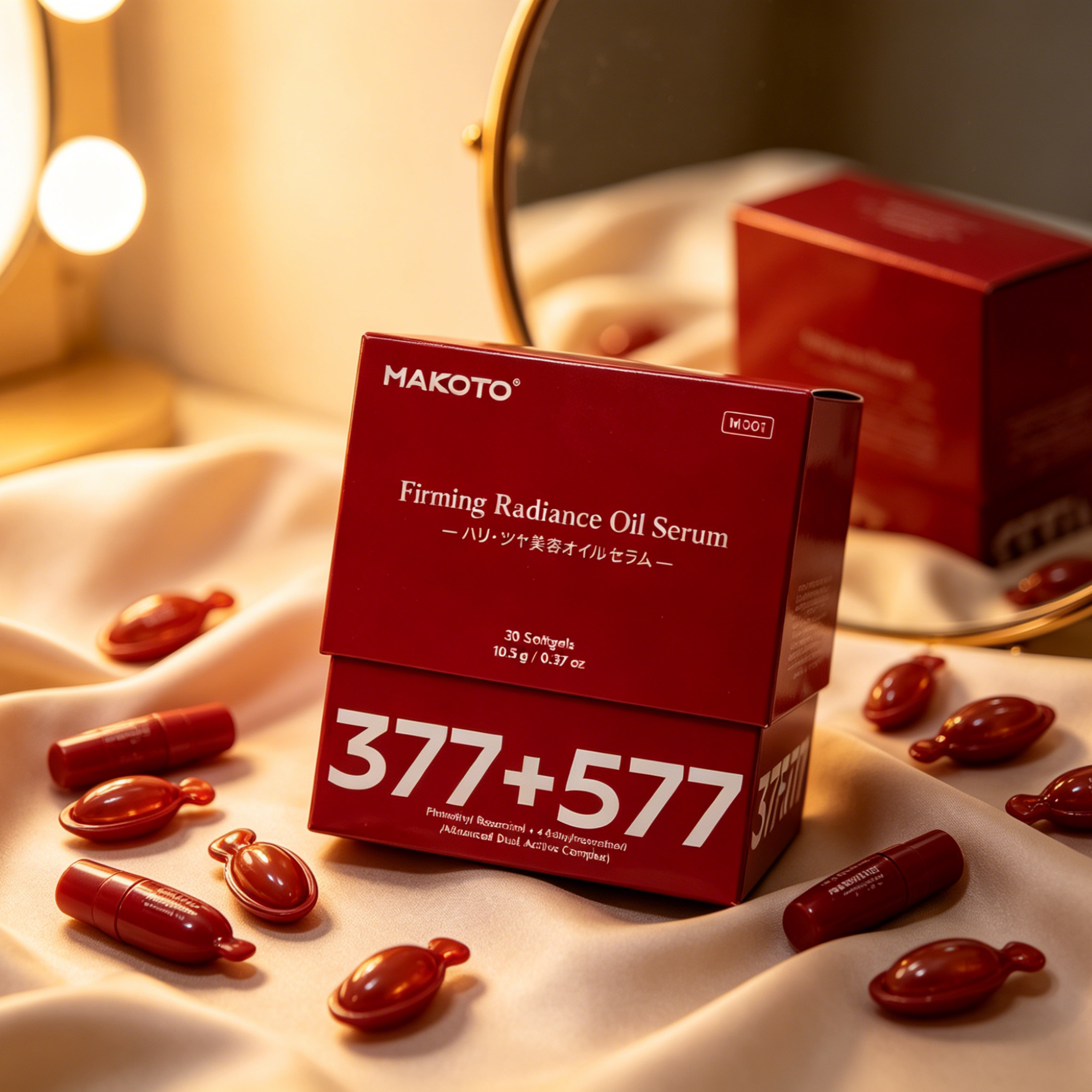 MAKOTO Firming Radiance Oil Serum | 30 Capsules (10.5 g / 0.37 oz)