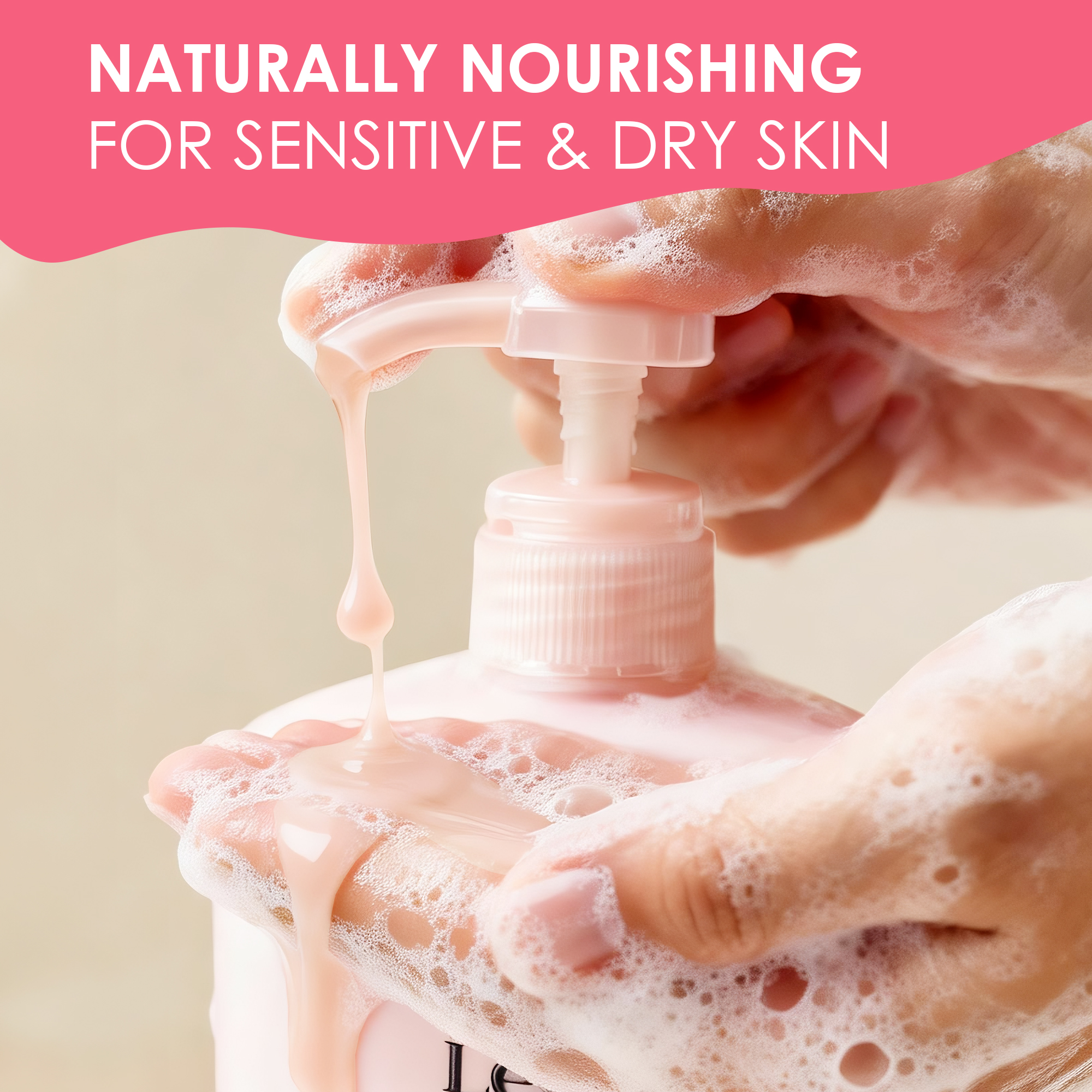 Lěivy Rosehip Oil Body Wash Deep Nourishing, Balance and Soften Skin, with Vitamin E & Hydrolyzed Milk Protein, 38.8 Fl oz / 1150ml