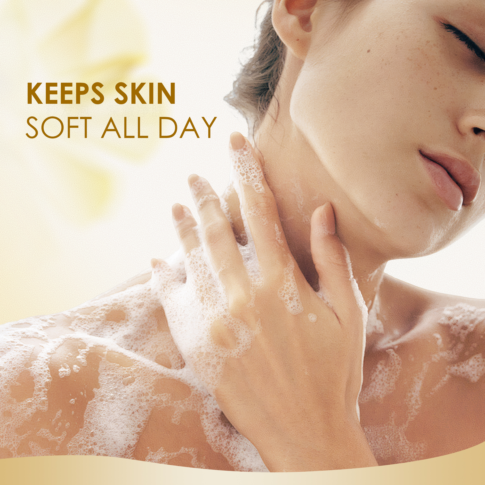 Lěivy Royal Jelly & Honey Body Wash, Hydrating Moisturizing Shower Gel for Dry Skin, with Vitamin E, 38.8 Fl oz / 1150ml