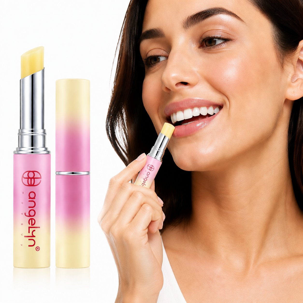 Angelyn Squalane Lip Balm, Deep Moisturizing Lip Treatment, Hydrating & Repairing Lip Care for Dry Cracked Lips, 0.05 oz (1.5 g)