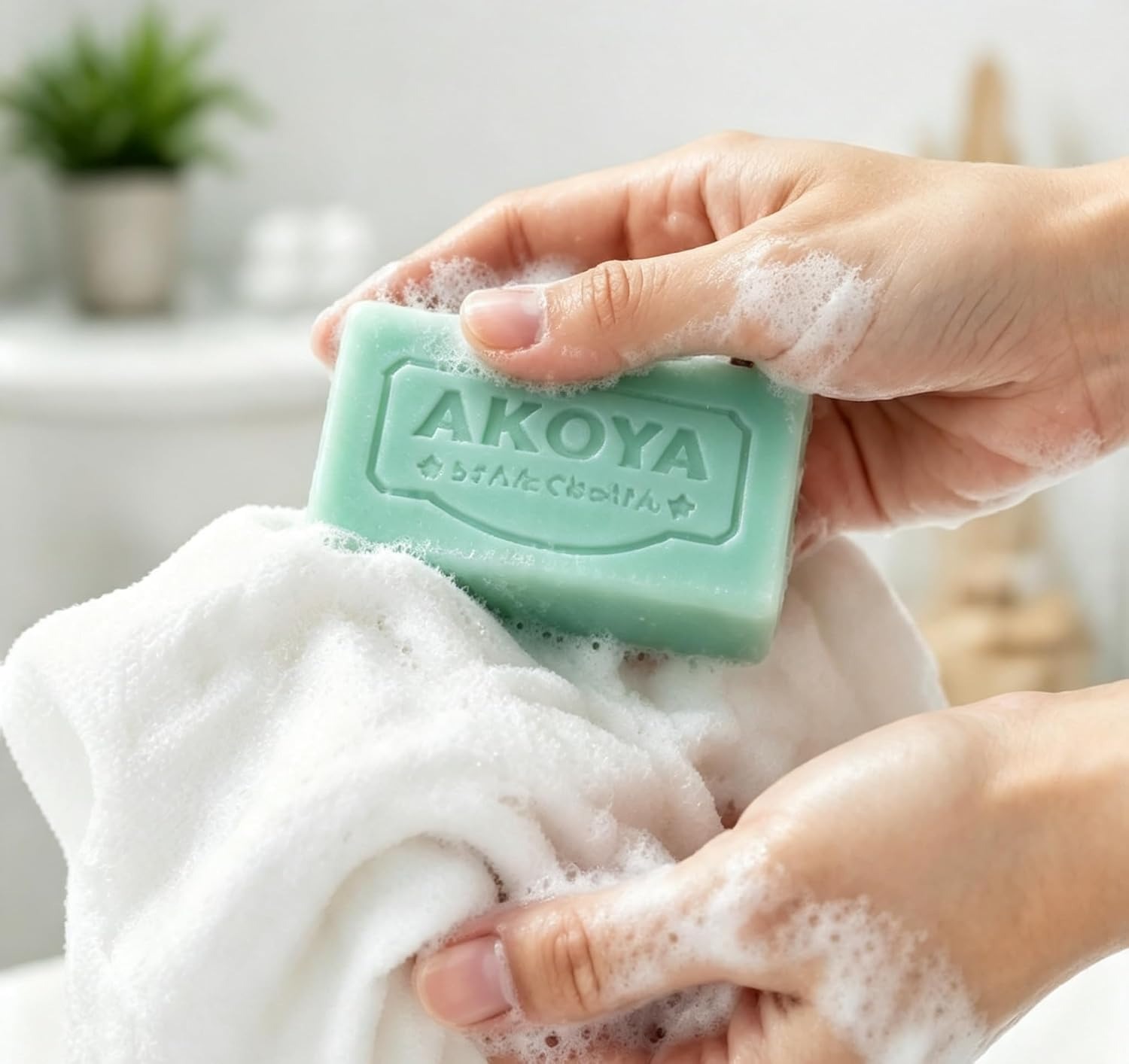 Makoto Laundry Soap Bar, Long-lasting Soap Bar, Laundry Bar Helps Remove Everyday Dirt & Grime, Fresh Scent, 7.05 oz / 200g