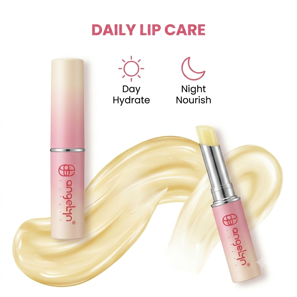 Angelyn Squalane Lip Balm, Deep Moisturizing Lip Treatment, Hydrating & Repairing Lip Care for Dry Cracked Lips, 0.05 oz (1.5 g)