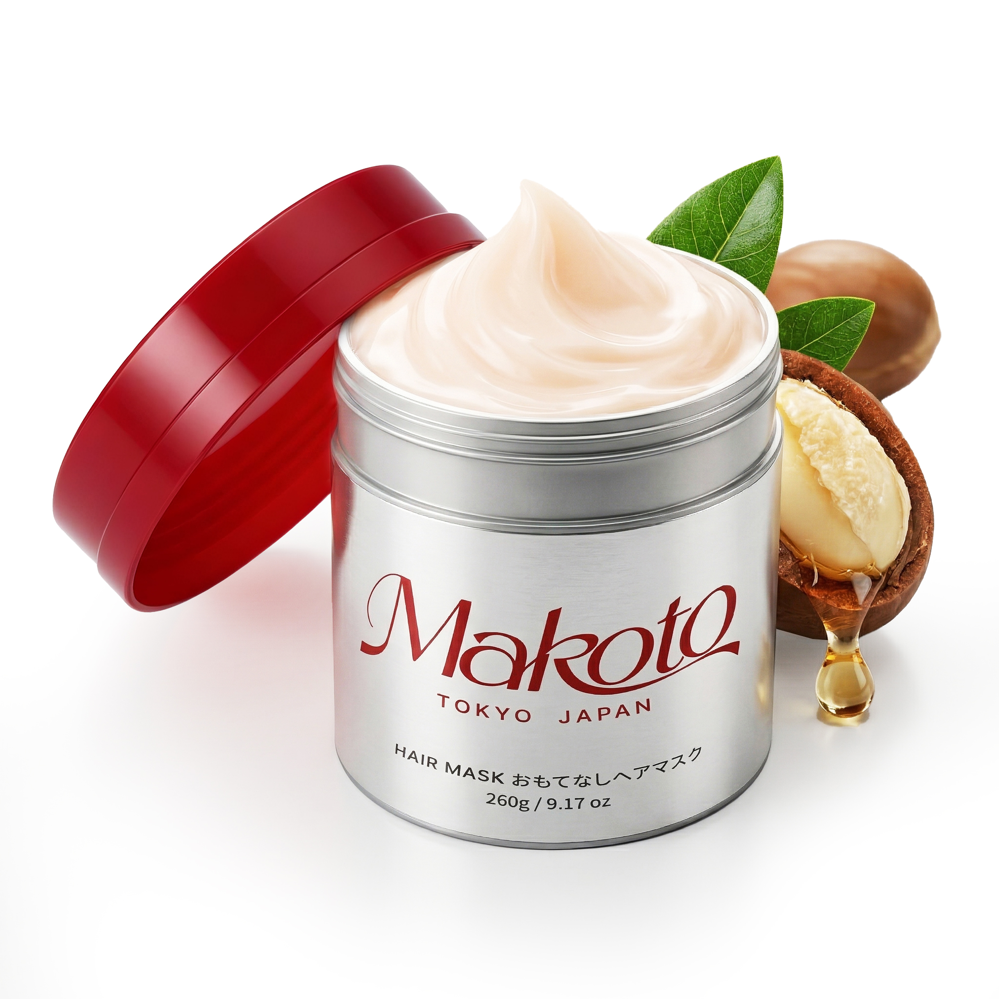 Makoto Moroccan Oil Hair Mask for Damaged Hair - Deep Conditioning Keratin Treatment with  Argan Oil(9.17oz)