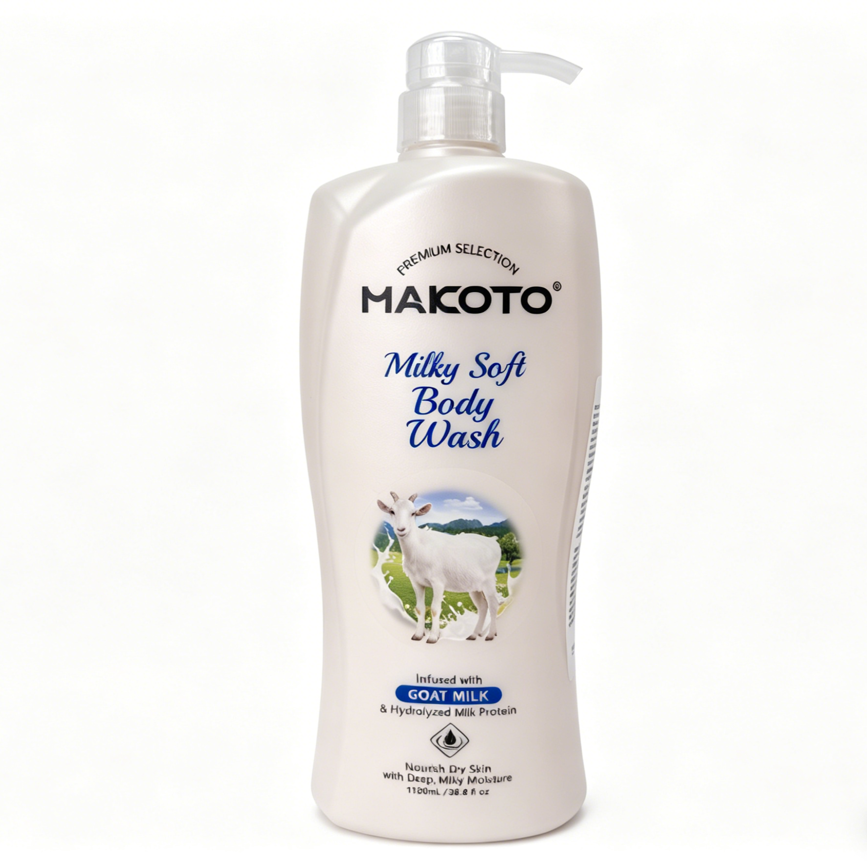 MAKOTO Goat Milk Body Wash | Moisturizing & Smoothing for Dry Skin 1150ml