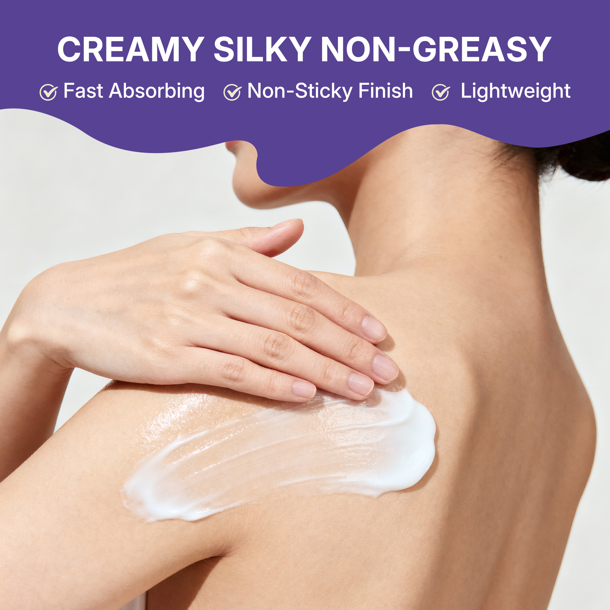 Lěivy Lavender Body Lotion, Deeply Moisture, Lightweight & Non-Greasy, for All Skin Types with Pearl Powder & Vitamins E, 11.8 fl oz / 350 ML